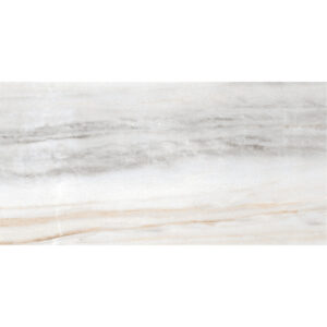 A white marble background with some brown and grey lines