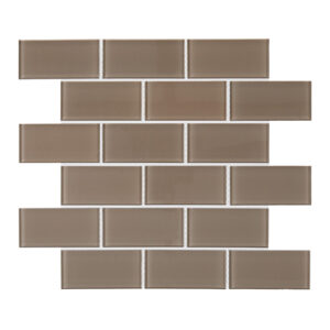 A brown brick wall with some white lines