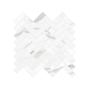 A white tile background with some gray and black lines