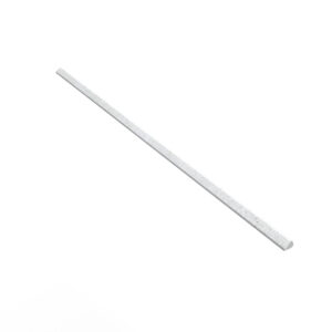A white plastic tube with a long handle.