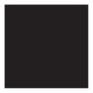 A black square with a white background