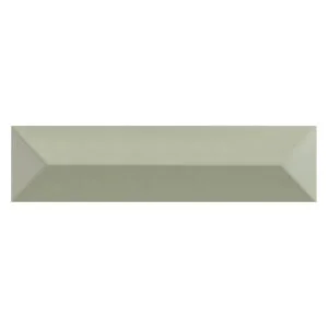 A light green tile with a triangle design.