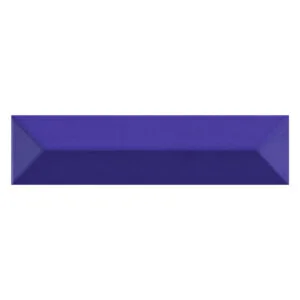 A rectangular purple tile with a white border.