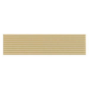 A beige strip of paper with lines on it.
