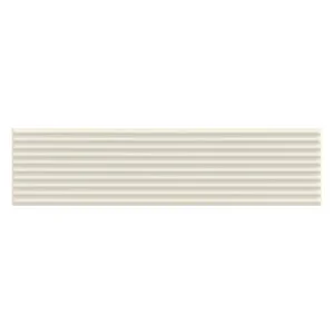 A white strip of paper with lines on it.