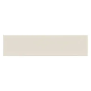 A white tile with a black stripe on it