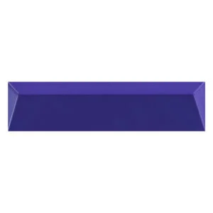 A rectangular purple tile with a white border.