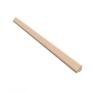 A wooden stick with a white background