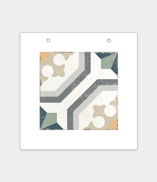 London Metro Greenwich Mist Grid Card