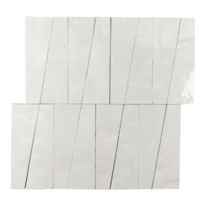 Alabaster Trapezoid Mosaics