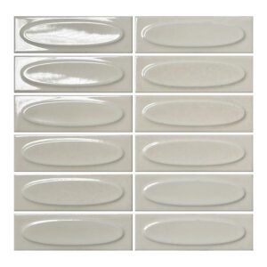 Pale Almond 2x6 Ovals